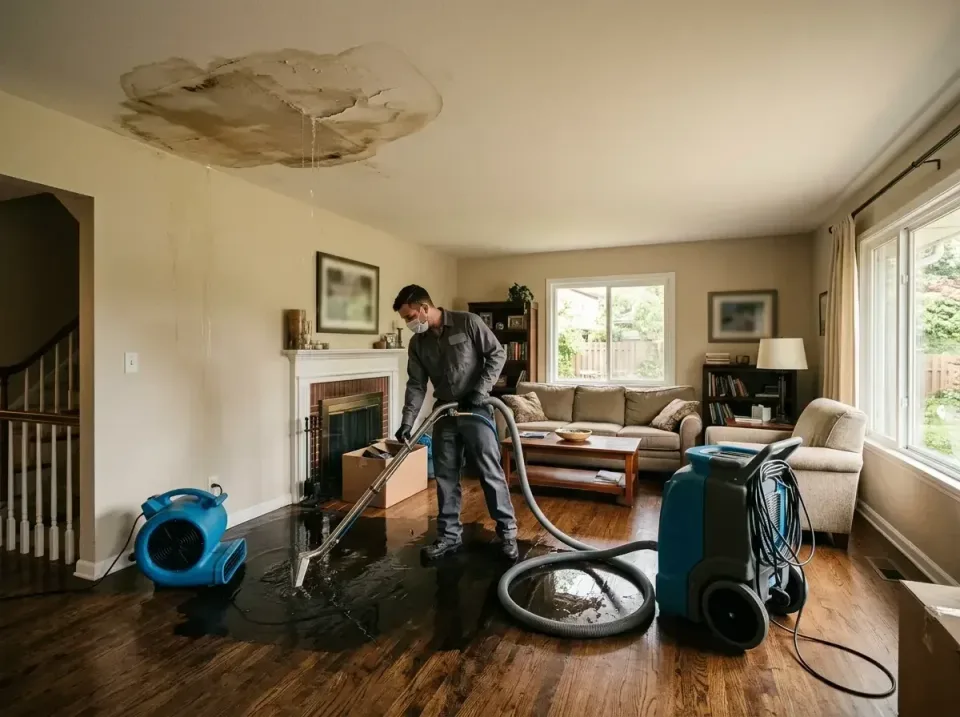 attic-pipe-burst-ceiling-drip-008 — frequently asked questions, Water Damage Restoration & Carpet Care in Wadsworth, IL